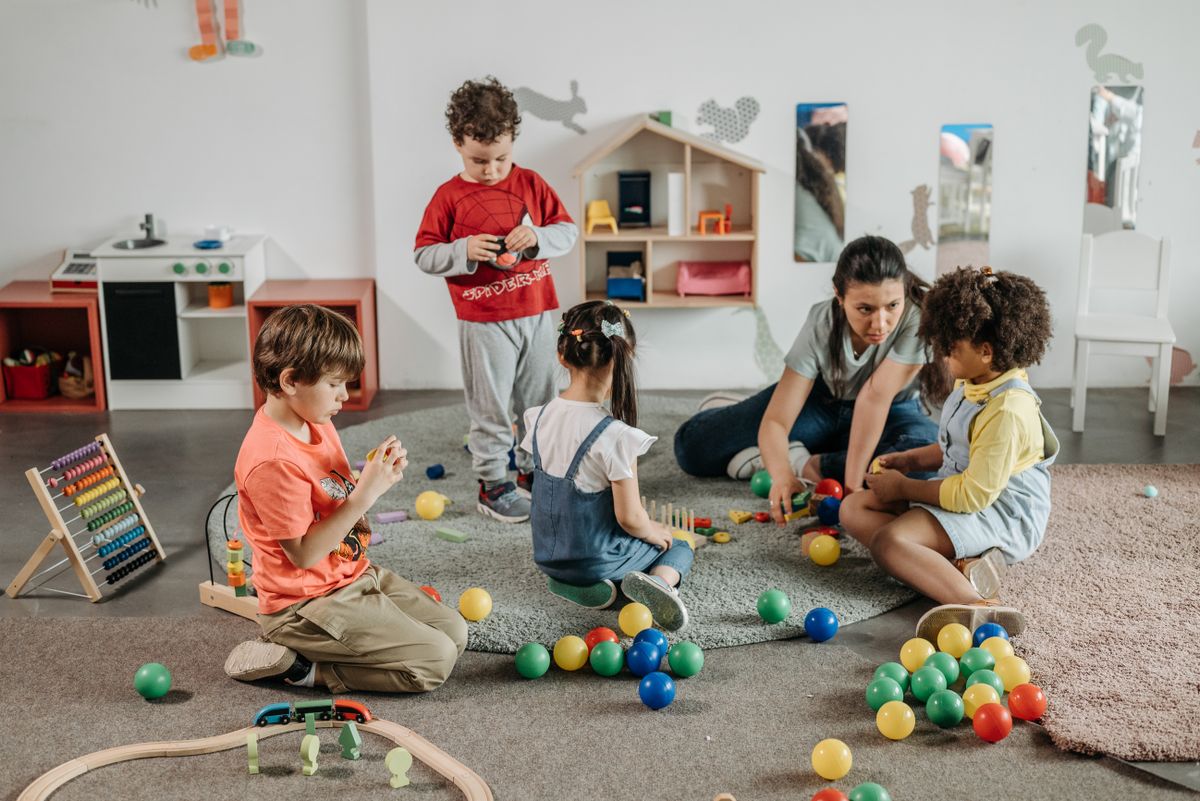 Child working with Montessori materials at Shining Star Montessori Preschool